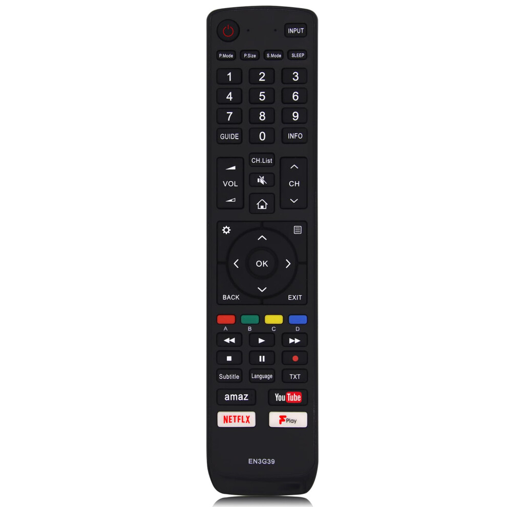 Myhgrc Replacement Hisense Tv Remote Control En3g39 For Hisense Smart Led Lcd Tv - No Setup Required 81089949