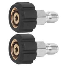 2X Rondella di Pressione Twist Connect M22 14mm x 3/8 Pollici Tappo A Sgancio Rapido B Ad Alta Pressione Raccordo Rapido Nipplo, 5000 PSI, TWIS281