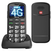 Tosaju 4G Feature Phone Unlocked Senior Mobile Phone Big Button Phone for Elderly Simple Basic Unlocked Sim Free Easy to Use Feature Mobile Phone LCD