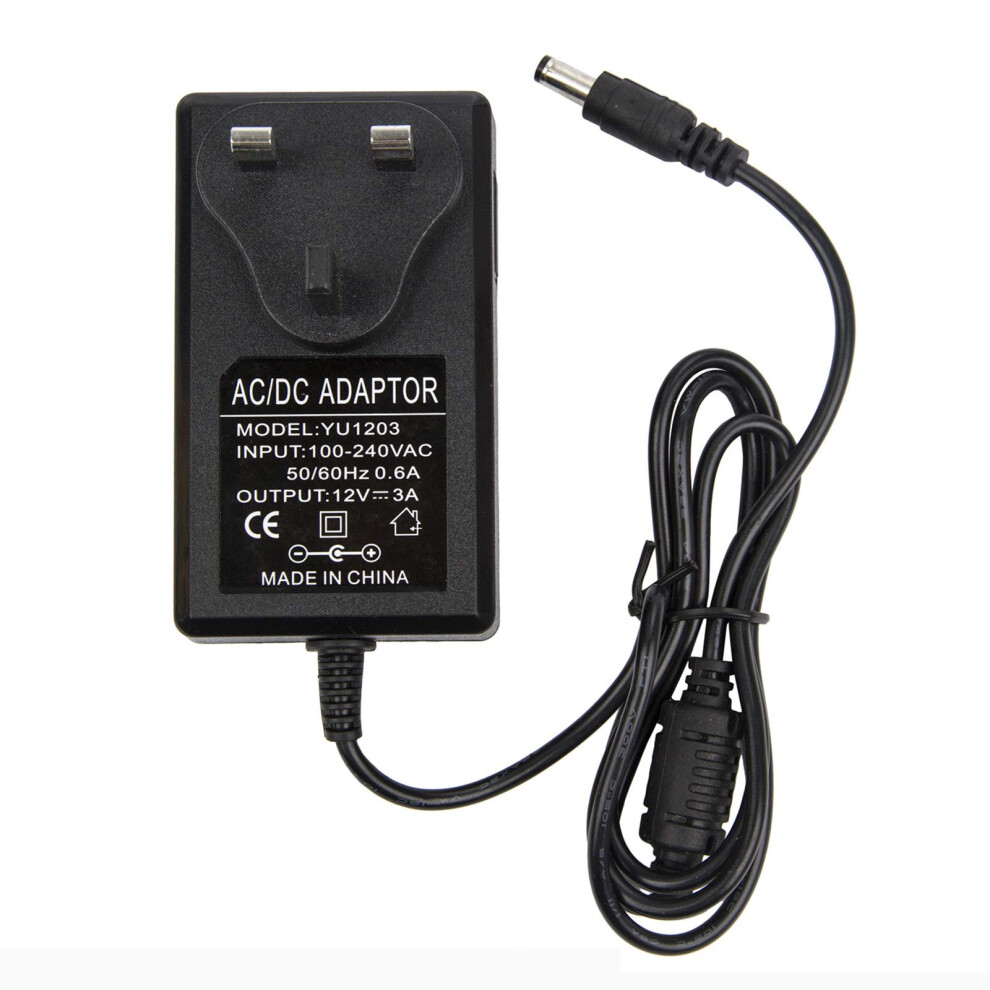 12V 3A Power Supply Adapter - Colm Ac 100-240V 50-60Hz Dc 12V 3Amps 36W Uk Converter Adapter Driver Transformer Wall Charger For Cctv Security Camera 5004666339042