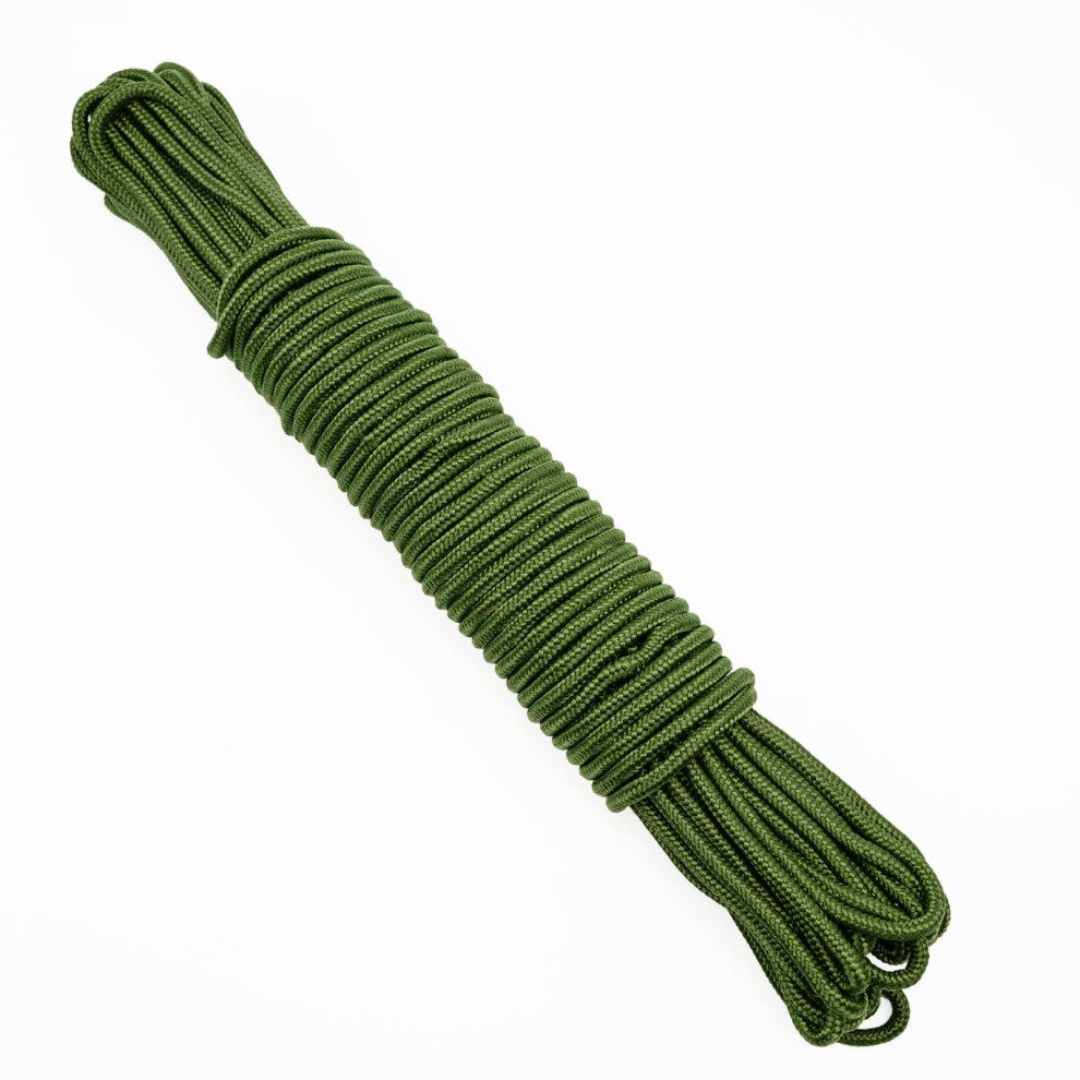 G2plus 30M Sage Green Multi-Functional Nylon Rope, 6Mm Thick Heavy Duty Hanging Cord String, Traction Tying Rope For Camping Outdoor Garden 33725550
