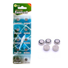 Pack of 10 - LR41/AG3 Eunicell 1.5V Button Coin Cell Alkaline Batteries - Suitable for use in LED lights, Digital Voice Recorders, Toys, Blood Glucos