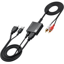 PROZOR ARC Audio Extractor for TVs – HDMI ARC to 3.5mm Audio Converter with CEC Volume Control, PCM Stereo Output for Wired Headphones, Amplifiers &