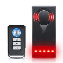 Car Anti-Theft Vibration Alarm, ELECTOP 108dB Automobile Vibration Sound & Light Alarm, Wireless Remote Car Alert Vehicle Security Alert System Autom