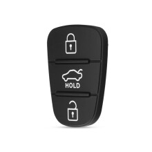 HooRLZ 1 Pcs Hyundai 3 Button Pad For Remote Car Key Button Replacement, Kia Car Keypads, Rubber Pad For Hyundai i10 i20 i30 ix20 ix35 Kia Ceed Soul