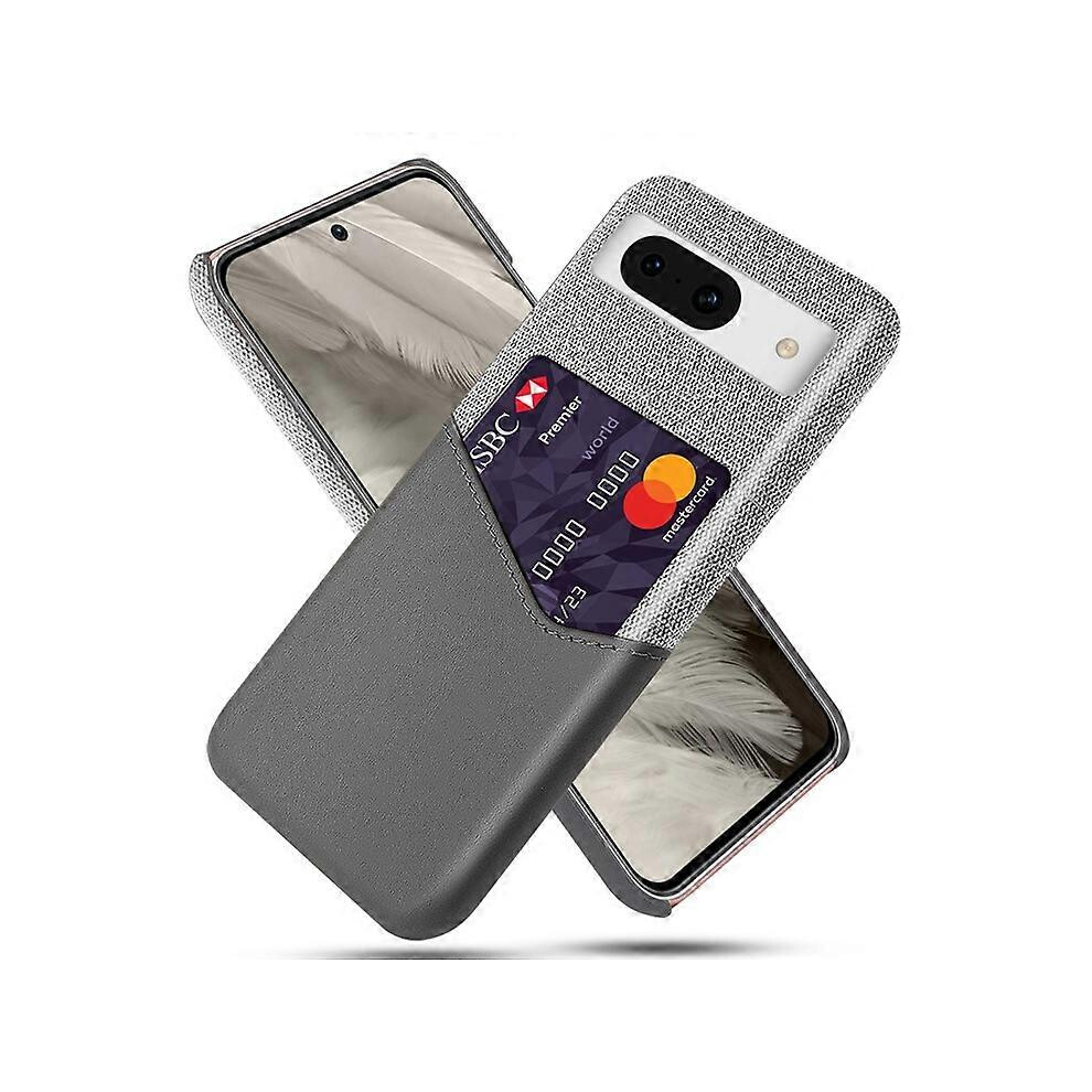 Phone Case For Google Pixel 8A Pu Leather Card Slot Shockproof And Scratch Resistant Gray 6901508018105