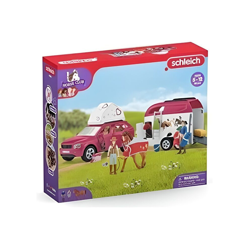 Schleich 42535 Horse Club Horse Adventures With Car And Trailer