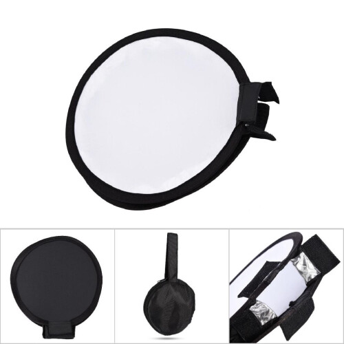 Mini Tragbare Runde Beauty Dish Speedlite Blitzdiffusor Softbox (30cm)