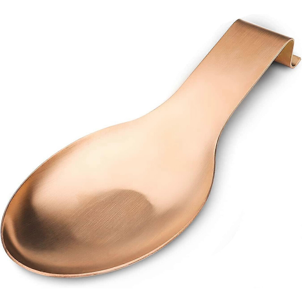 Konhill (As Show, One Size) Stainless Steel Spoon Rest,Spatula Ladle Holder, Stainless Steel Utensil Spoon Rest Holder, Brushed Finish, Dishwasher Safe 3.8 X