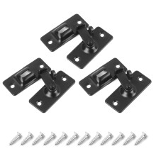 3pcs Small Stainless Steel Door Lock Conven ient-Black