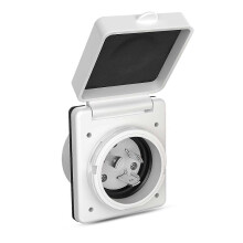 Plug RV 30A 3P4W Certificado ETL Branco à Prova de Água e Resistente a UV para Uso Externo