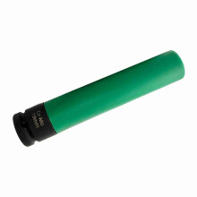 Adattatore per dado ruota da 1/2'' a 19mm in acciaio cromoly, profondità profonda, per smanettare con impatto, colore verde