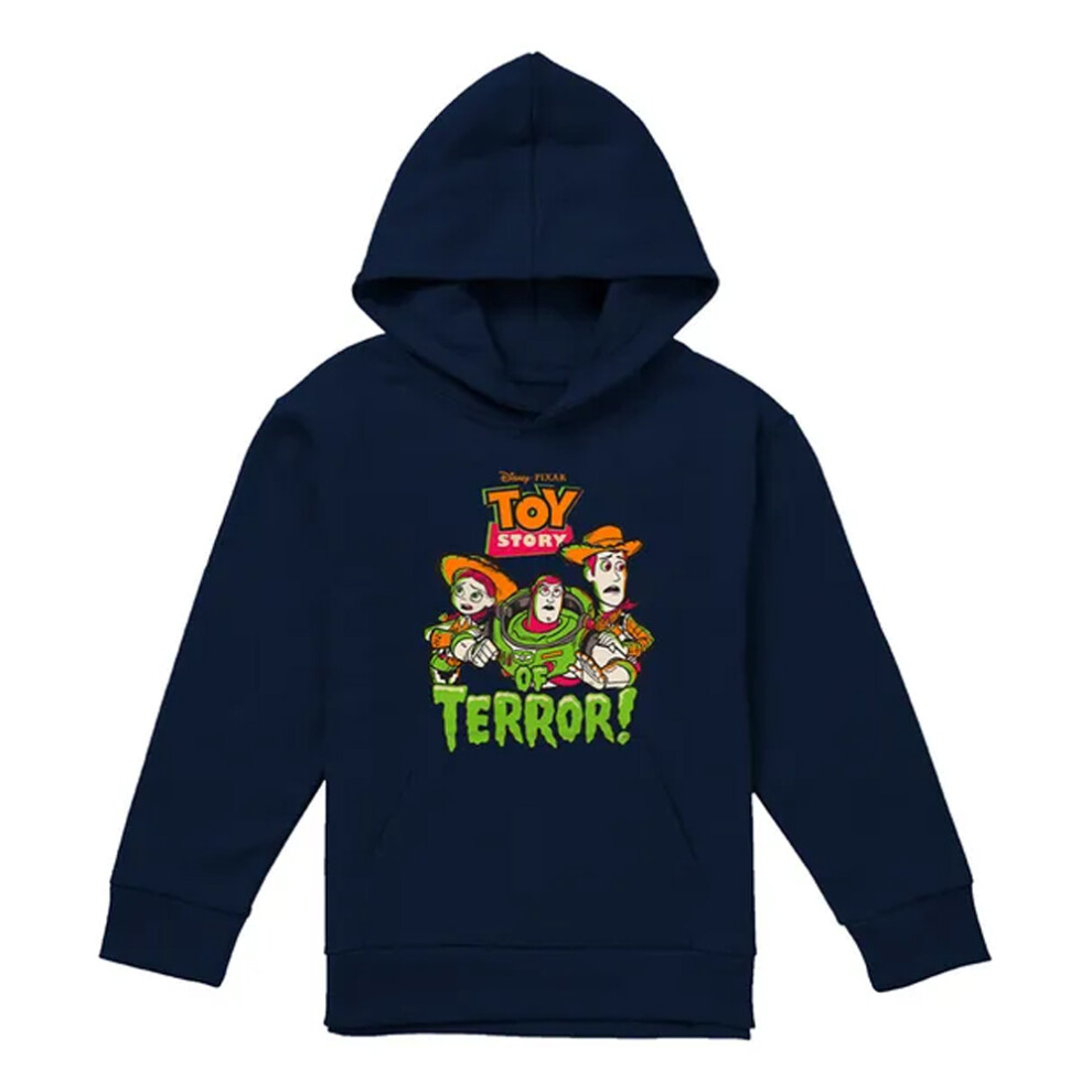 Toy Story (9-11 Years, Navy) Childrens/Kids Group Terror Hoodie Blue,Multicoloured