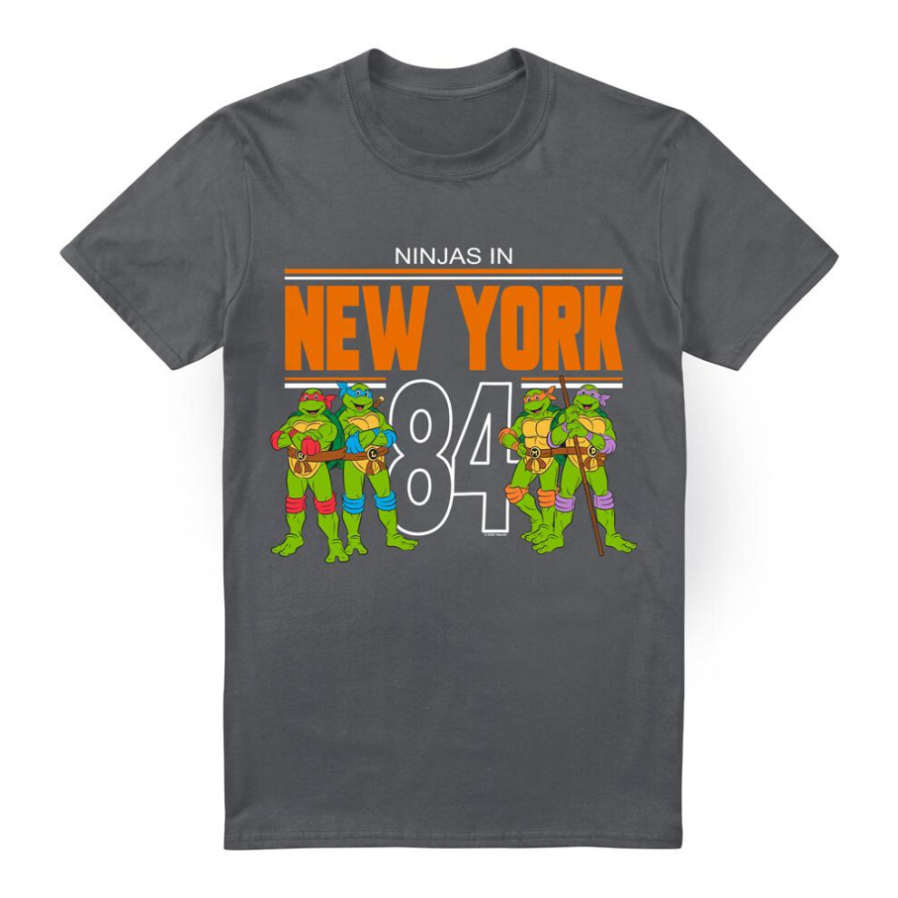 Teenage Mutant Ninja Turtles (Xl, Charcoal) Mens Tmnt Nyc T-Shirt