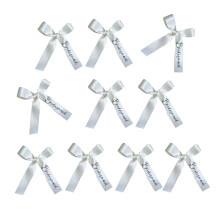 Bridals Gown Hangers With Silver Accent-bridesmaid white rib