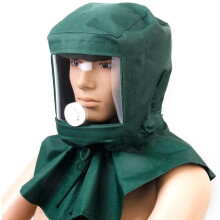Canvas Fabric Abrasive Sandblaster Masks, Elastic Design For Secure Fit, Transparent Acrylic For Clear Vision