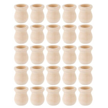 30pcs Unfinished Wooden Candle Cups, 22mm Hole Wood Candle Holder Candle Cups Wood Dowel Cap Candlesticks Holders