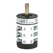 Interrupteur de changeur de pneus 20A 220/380V ABS+Métal Ignifuge et Résistant aux Rayures Blanc