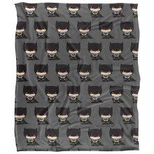 Batman Chibi Repeat Print Blanket
