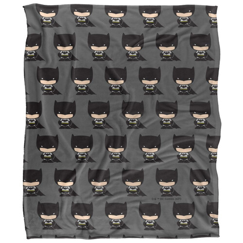 Batman Batman Chibi Repeat Print Blanket