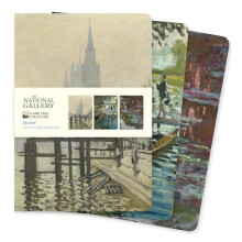 National Gallery Monet Set of 3 Midi Notebooks Other Book