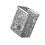 Boîte de rangement murale texturée Glaciers élégante, boîte-Gris 1