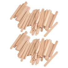 [100 Count] 3.6 Inch Wooden Multi-Purpose  Sticks, , Ice Cream, Wax, Waxing, Tongue Depressor Wood Sticks