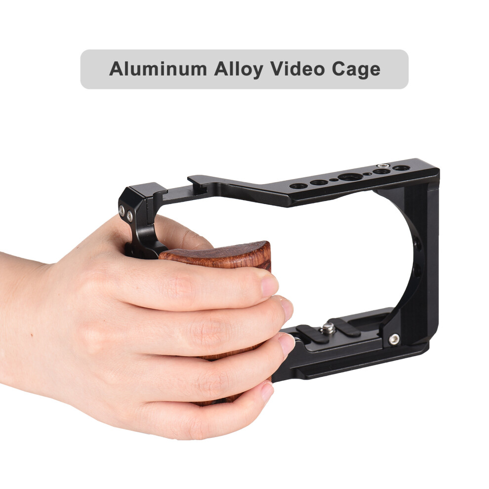 Aluminum Alloy Camera Cage For Zv-E10, 12.5X5.5x8.5cm Black 4961371264315