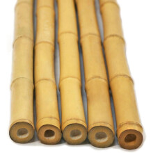 FlickBuyz Bamboo Canes - Plant Supports for Outdoor Plants ? All Lengths 2,3,4,5,6,7 & 8ft Garden Canes, Heavy Duty Professional Bamboo Sticks for