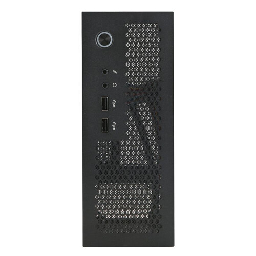 A09 HTPC-ComputergehäUse -ITX-Gaming-PC-GehäUse Desktop-GehäUse USB2.0-ComputergehäUse HeimcomputergehäUse Schwarz 2