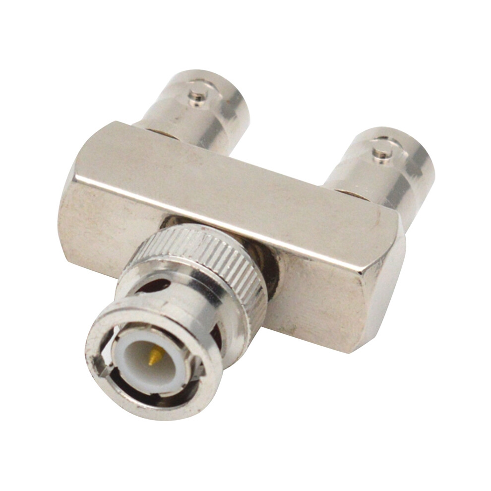 Pure Copper Connector Bnc Three-Way One Male To Two Female Y-Type Bnc Male To Female Bnc-Jkk Rf Adapter 6031508764815