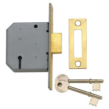Yale Locks 650322105162 PM322 3 Lever Mortice Deadlock Polished Chrome 65mm 2.5in
