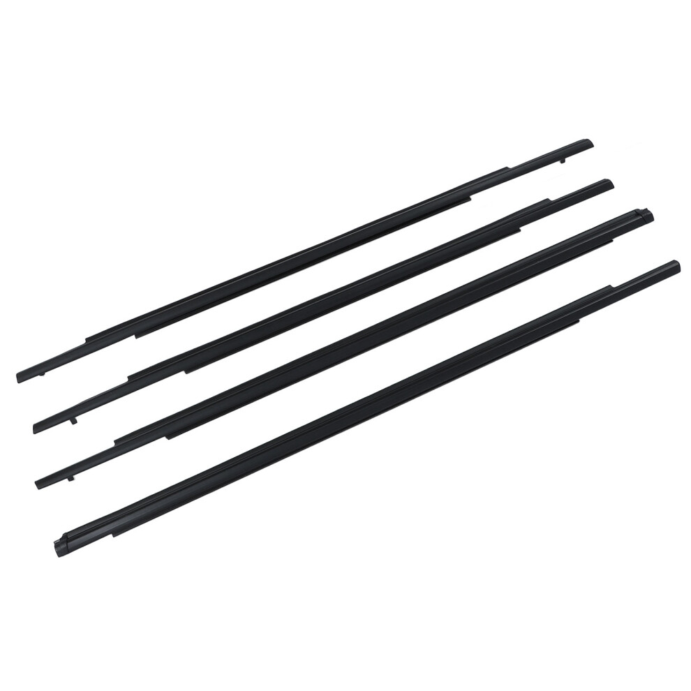 Door Belt Mouldings, 4Pcs For Asx Rvr Black 7293282087569