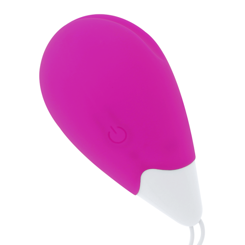 OHMAMA - TEXTURED VIBRATING EGG 10 MODES PURPLE AND WHITE 2