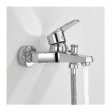 Brass Bathtub Shower Faucet, 150mm Center Distance, Ceramic Valve Core Chrome Plated Rustproof