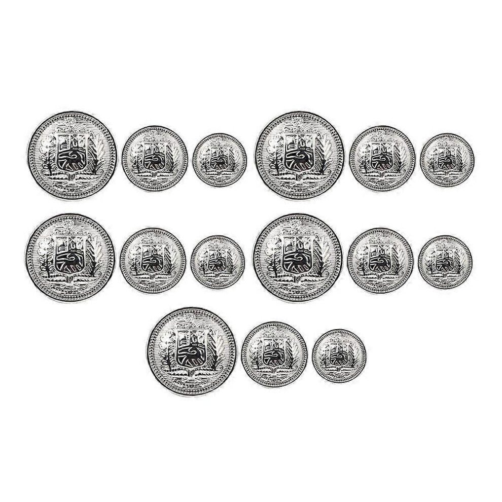 Kricely (As Show, One Size) 30Pcs Metal Coat Buttons Coat British Style Buttons Coat Decorative Buttons