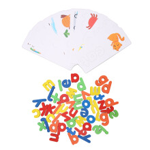 Holzpuzzle-Alphabet für Kleinkinder 26 Buchstaben Rechtschreibspiel