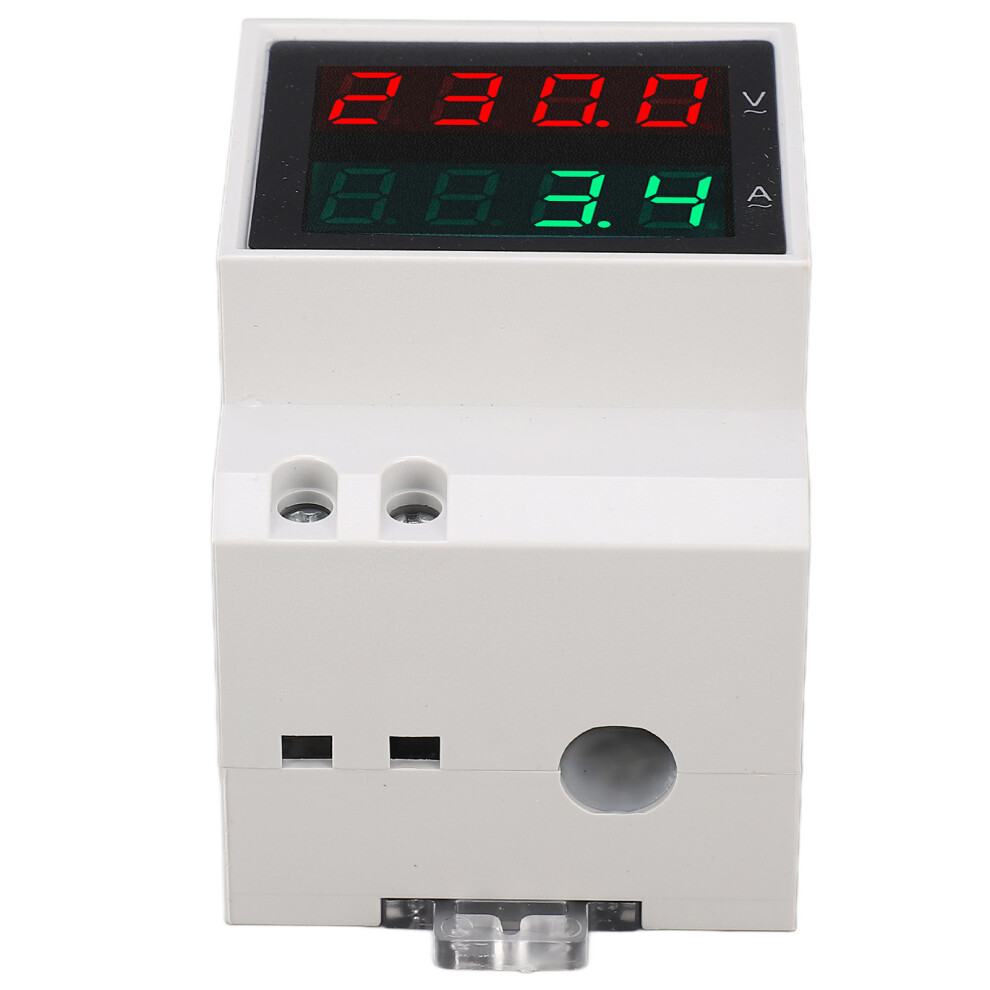 Sdm003 F 0.1Â99.9A/Ac80â300V 4-Digit Din Rail Voltmeter Ammeter 7641376299358