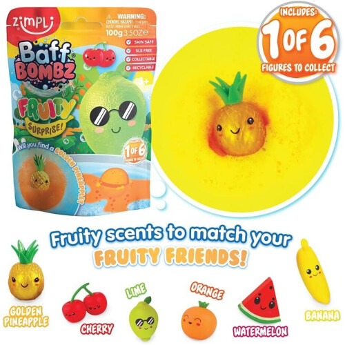 Zimpli Kids Large Fruity Surprise Bath Bomb 2