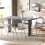 Homcom HOMCOM Folding Chairs Set of 4, Foldable Chairs with Cushions, Light Grey 1