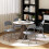 Homcom HOMCOM Folding Chairs Set of 4, Foldable Chairs with Cushions, Light Grey 8