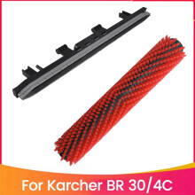 2 Pezzi Spazzola A Rullo per Lavapavimenti per BR30/4C Raschietto Assorbente Striscia Assorbente Resistente All'Olio Tergivetro Dritto