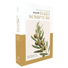 NASB Daily Scripture Paperback WhiteOlive 1995 Text Comfort Print by Z