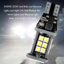 1Pc Error Free 921 912 T10 T15 W16W Led Reverse Light, 24Smd 3030 Led Bulb 1500 Lumens Extremly Bright For Car Led Backup Reverse Lights 12V 24V White
