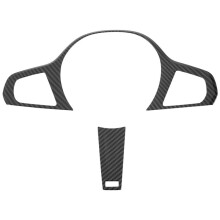 For - 3 Series G20 G28 2019-2021 Carbon Fiber Steering Wheel Panel Cover Trim Decoration Sticker Interior Accessories