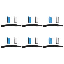 6X Car Dual Zone Air Conditioning Heater Flap Repair Kit for 407 2004-2016 C5 6480E3