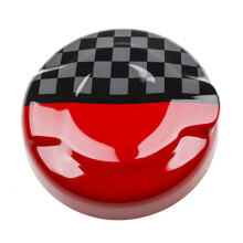 ABS Fuel Tank Filler Protection Cover Gas Cap Cover Trim Decor for Cooper F55 F56 F57 2.0T Accessories Red+Black