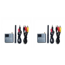 2X RC832Mini 4.9-5.8G 56CH High Sensitivity Receiver Wireless Receiver with A/V and Power Cable for FPV Multirotor