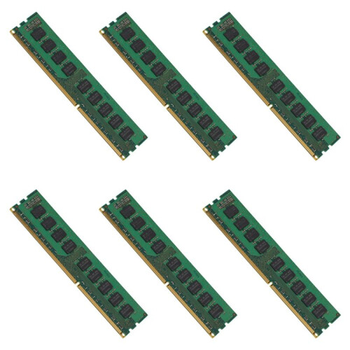 6X 4GB 2RX8 PC3-10600E 1.5V DDR3 1333MHz ECC Memory RAM Unbuffered for Server Workstation(4G)