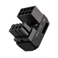 8-Pin PCle 3.0 GPU Power Adapter 180 Degree Connector Power Right Angle Elbow Adapter for Desktops  A